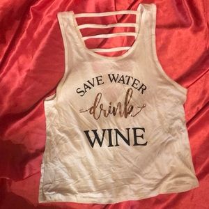 NWT Miken Save Water Drink Wine Tank